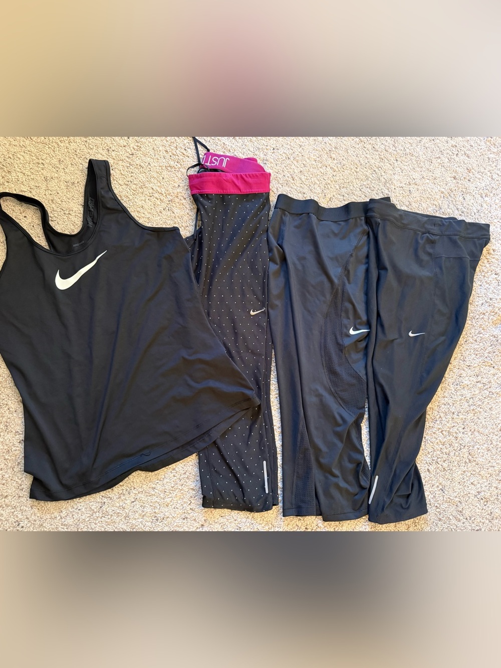 NIKE capris and NIKE tank